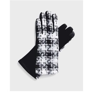 Chic Black and White Patterned Gloves by CHANCE